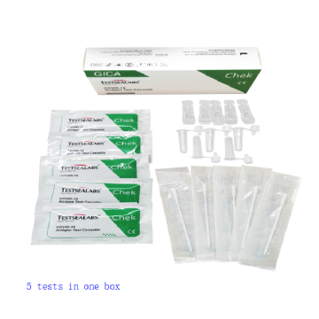 Covid-19-Antigen-Testkassetten-Nasal-Tupfer (5pcs / Box)